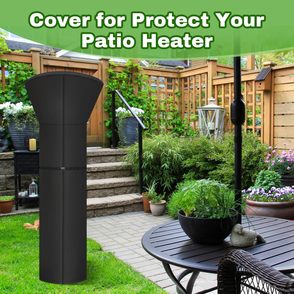 Patio Heater Cover, 420D Lamp Outdoor Cover for Standing Heater