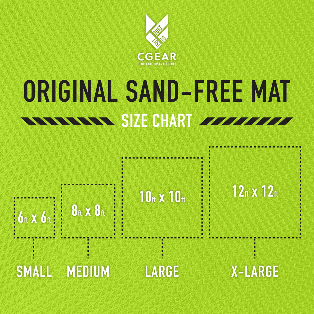 The Original Sand-Free Outdoor Camping Mat - Patented Technology, Water-Resistant and Anti-Fade Material
