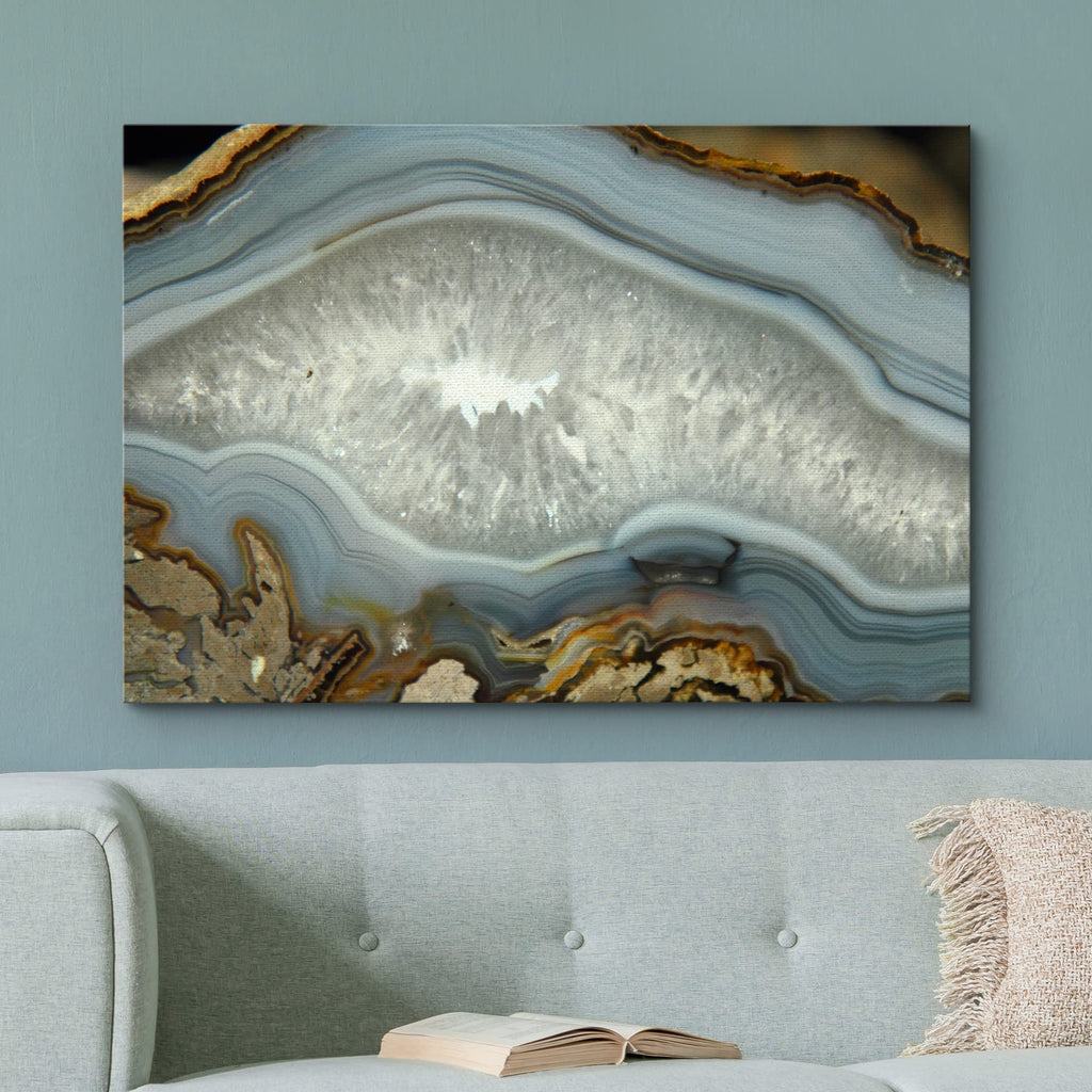 Abstract Agate Slice Pattern Gallery - Canvas Art Wall Art - 16"x24"