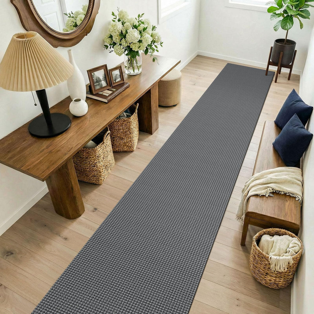 Cotton 2x14 Runners Rugs, Long Washable Runner Rug, Woven Non Slip Kitchen Runner, Flatweave Entryway Rug, Floor
