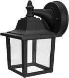 Outdoor Wall Lantern, Wall Sconce as Porch Lighting Fixture, E26 Medium Base 60W Max., Aluminum Housing Plus Glass