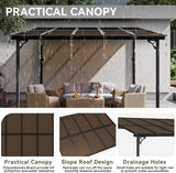 10' x 12' Gazebo for Patio, Gazebo Pergola with Sloped Roof, - Image 4