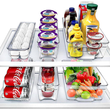 Fridge Organizers and Storage Bins for Pantry & Fridge (6 Piece Set)