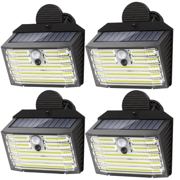 Clip on Solar Lights Outdoor with Motion Sensor, 3 Modes, 126 LED, IP65