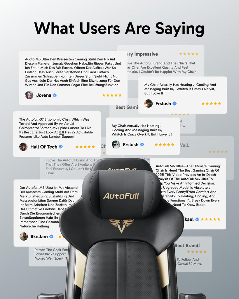 M6 Ultra 2.0 Gaming Chair with Massage | 720° Mechanical Armrests, Dynamic Lumbar Support, Adjustable Headrest