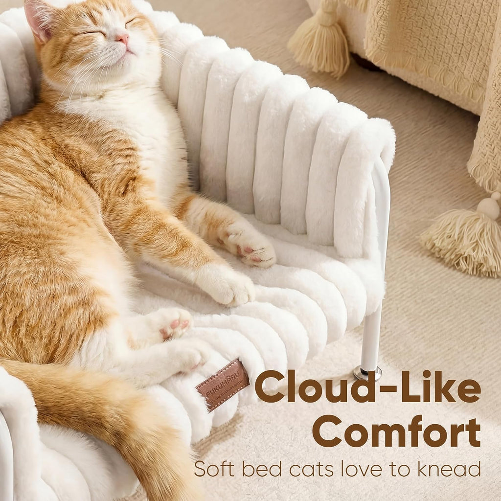 Raised Cat Bed, Elevated Cat Bed for Indoor Cats, Cat Hammock Bed
