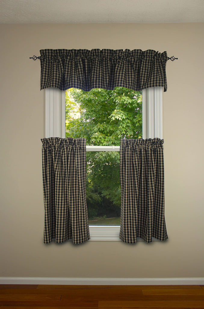 Country Classic Black Valance 72x14, 72inchx14inch