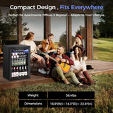 1.7 Cu.Ft Beverage Refrigerator Cooler - 68 Can Mini Fridge Glass Door for Drink