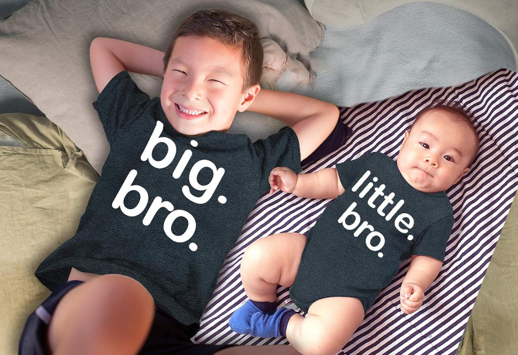 Big bro Little bro Outfits Big Brother Little Brother Sibling Boys Matching Gifts Baby Set