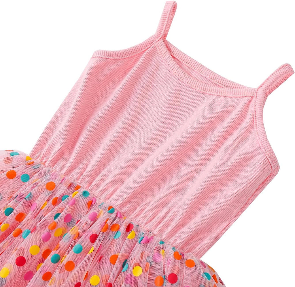 Baby Girls Tutu Dress Sleeveless Toddler Cotton Tulle Skirt Princess Party Prom Dresses