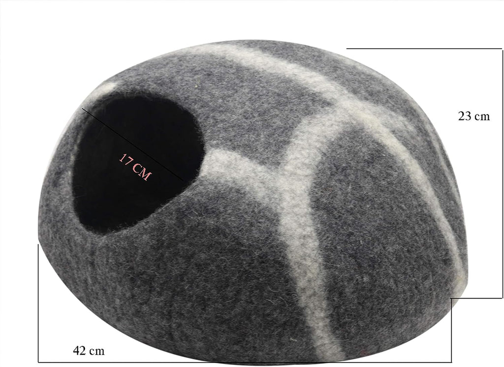 100% Natural Wool cat House, cat cave, cat Bed, Felt cat cannel