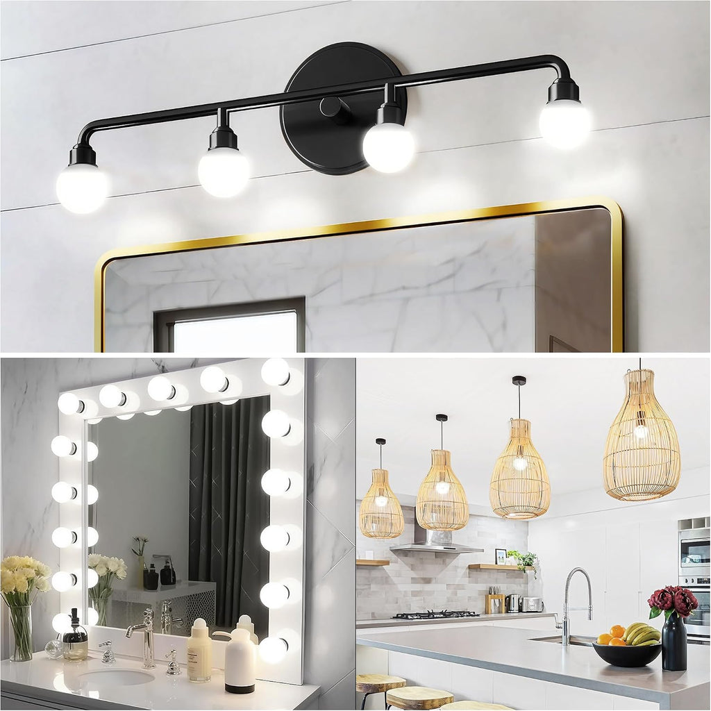 G25 LED Vanity Light Bulbs, 100W LED Globe Bulb Equivalent, 9W Vanity Bulbs for Bathroom, 5000K Daylight White 900LM