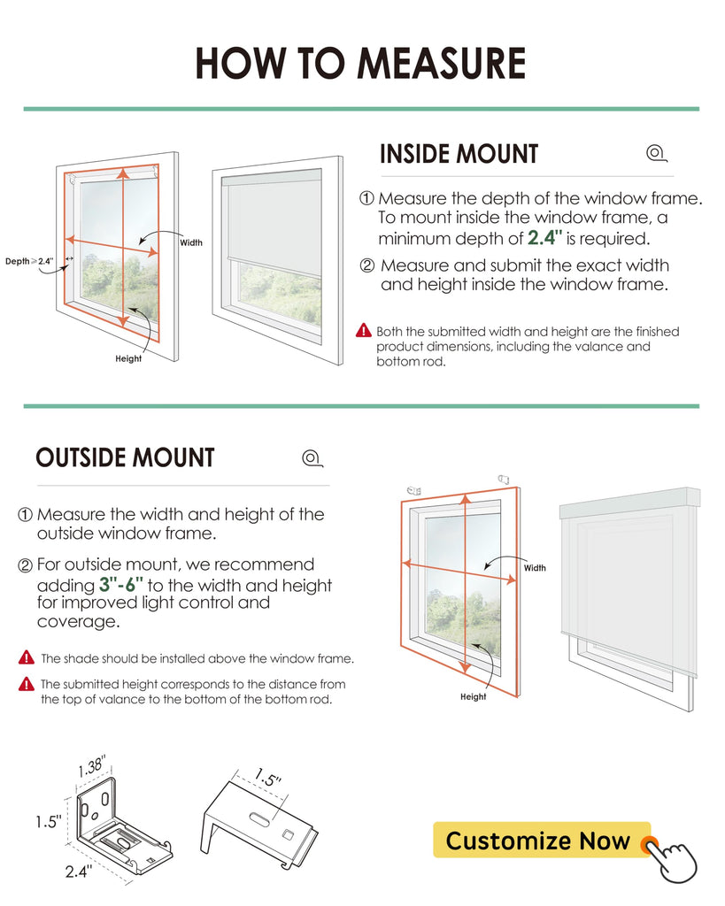 Motorized Blinds with Remote, Light Filtering Smart Window Blinds