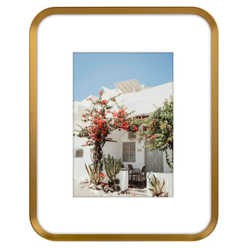 8x10 Bronze Aluminum Picture Frame Mat for 5x7 Real Glass