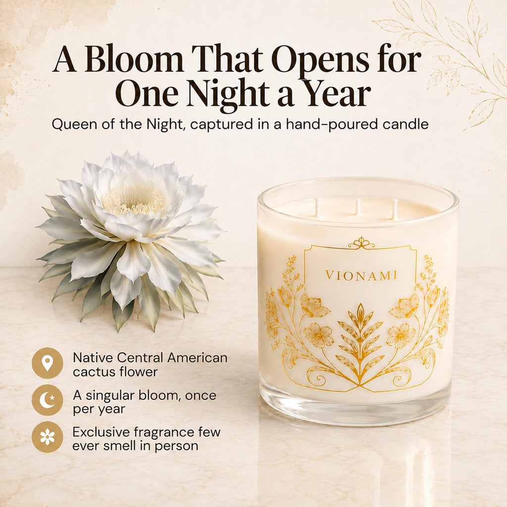 Queen of The Night Rare Flower Fragrance Luxury Candles for Women
