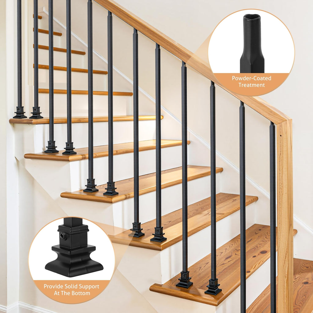 20 Pack Balusters for Staircase Interior 44" x1/2" Stair Spindles