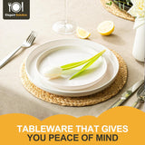 Plates and Bowls Sets, 12 Pieces Ceramic Dinnerware Set for 4, Stoneware Dishware Dishes Set
