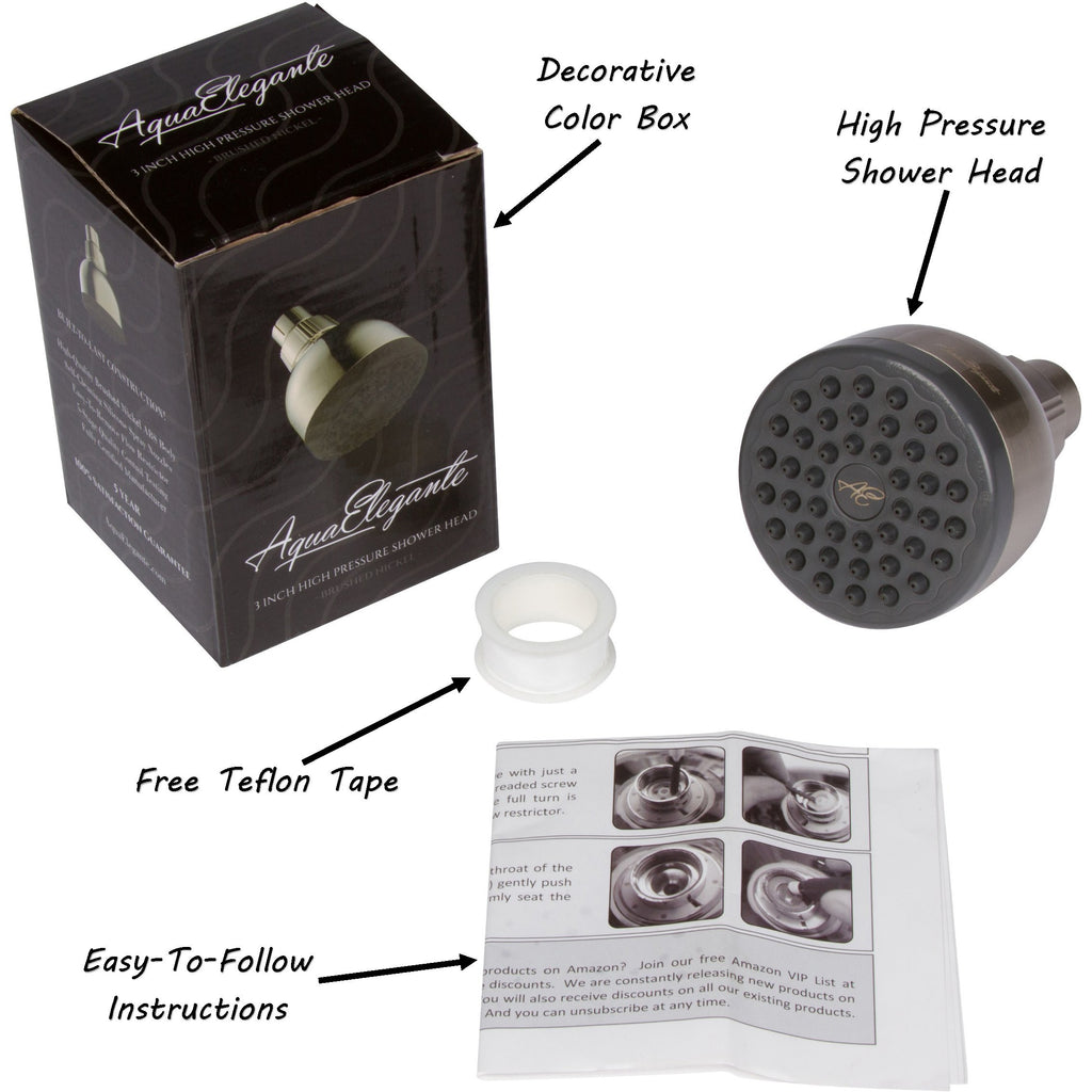 High Pressure Shower Head - 2.5 GPM - Brushed Nickel