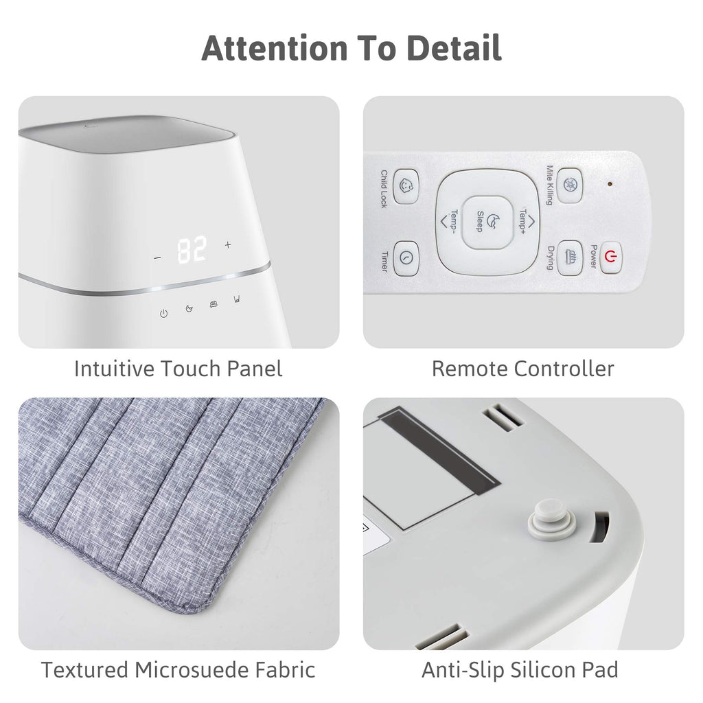 AquaPad CozyFlow Water Heated Mattress Pad, No Electric Wire, All Digital, 5 YR Warranty, AirQuiet and Dual-Tank