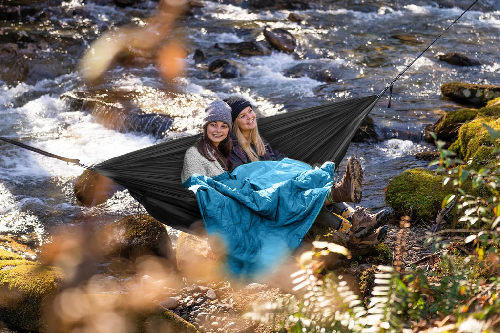 Camping Blanket, Packable Down Alternative Outdoor Blanket 57X78''