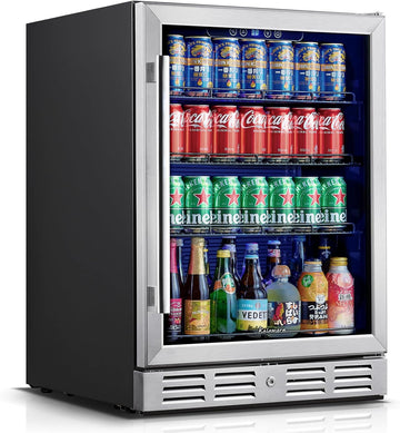 24 inch Beverage Refrigerator - 154 Cans Capacity Beverage Cooler