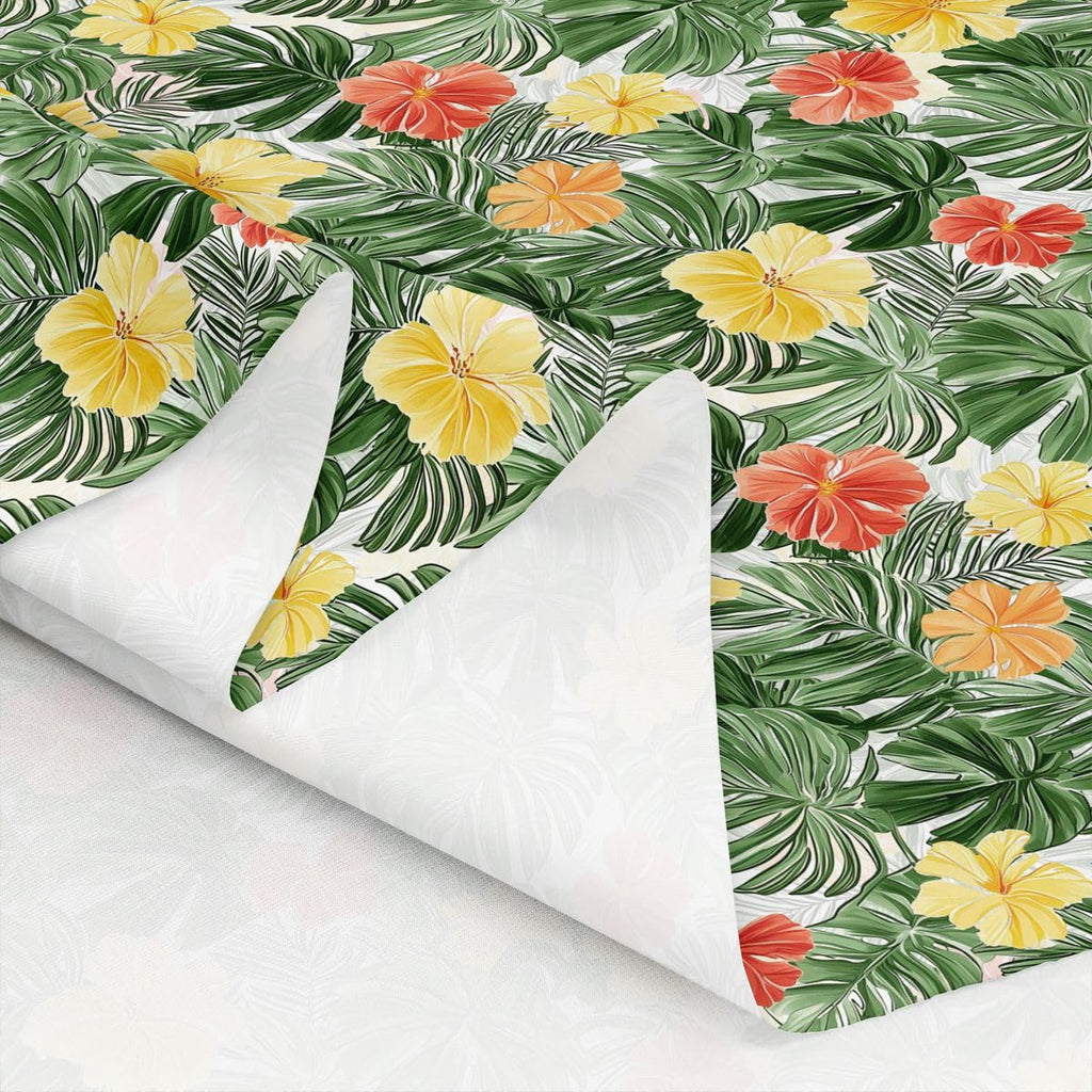 Palm Tree Upholstery Fabric, Leaf Flower Fabric By The Yard, Hawaiian