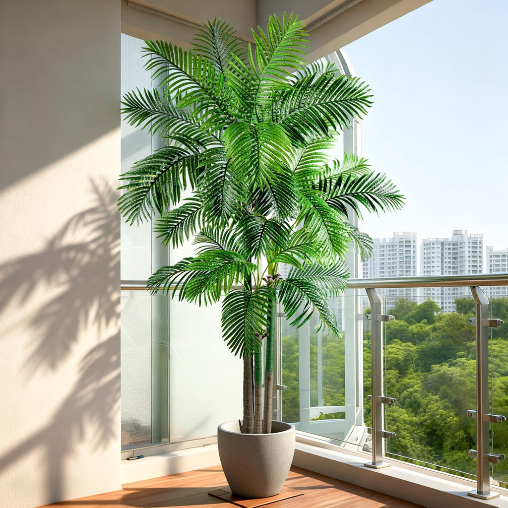 Big Artificial Palm Tree Tall Faux Tropical Trees Indoor Outdoor Realistic Floor Plants Large Fake Plant Living Room