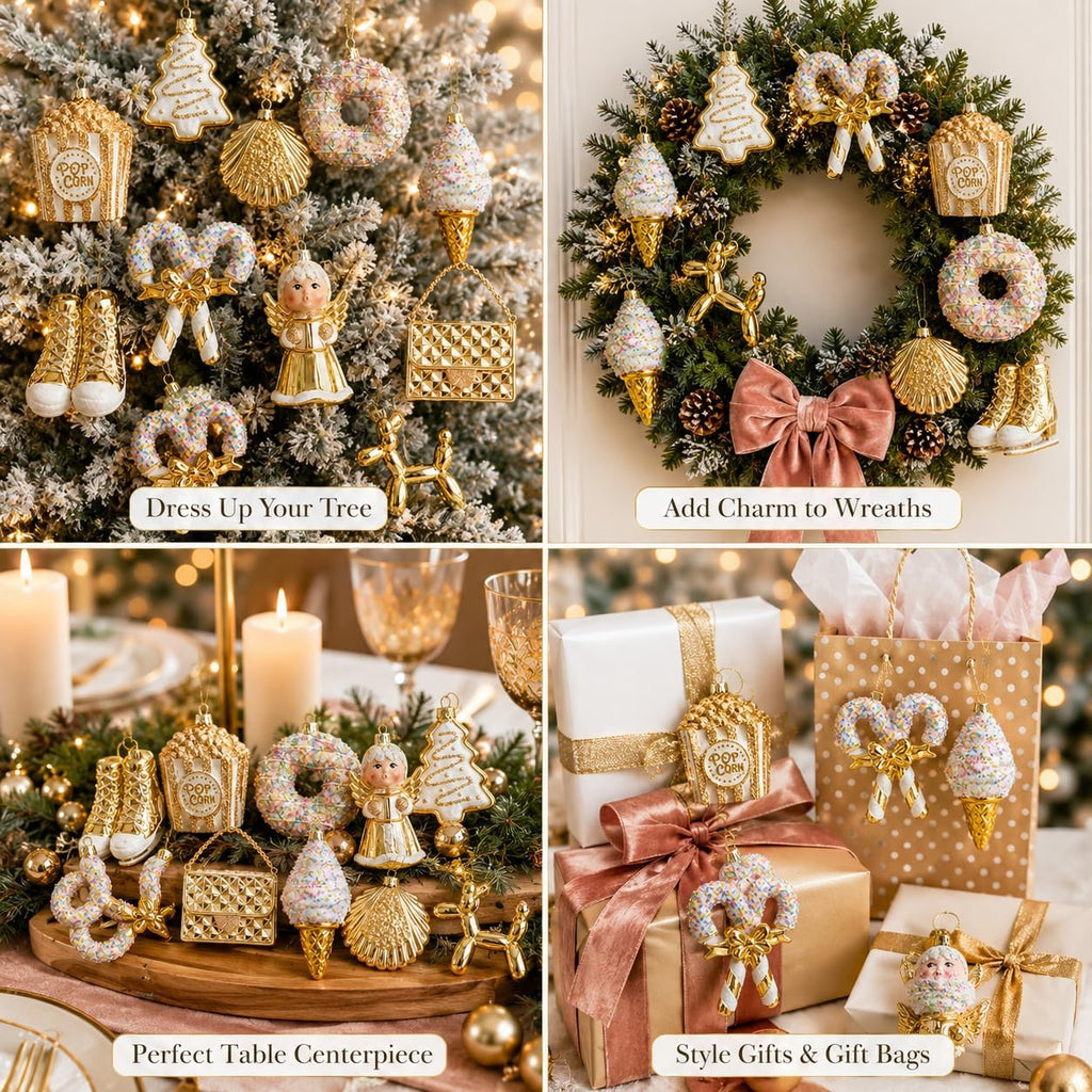 Glass Ornaments Set