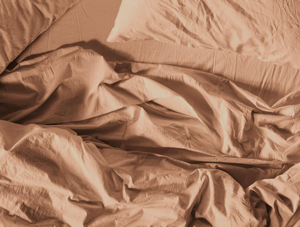Organic Crinkled Percale Cooling Sheet Set