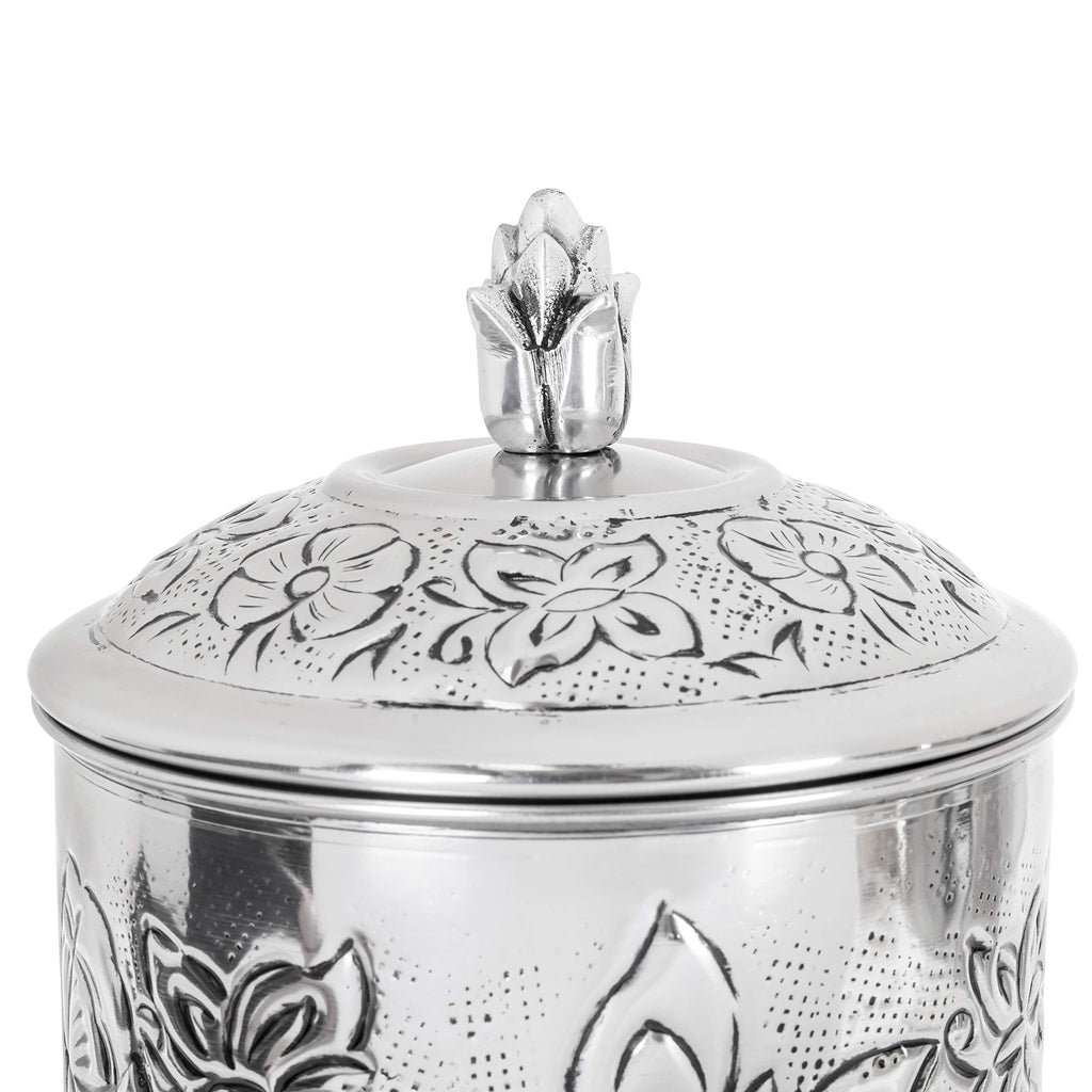 Embossed Butterfly Canister Set, 3 pcs