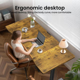 63 x 28 Inch Electric Standing Desk, Sit to Stand Up, Work Home Office Computer Table for Study, Walking Pad, Writing