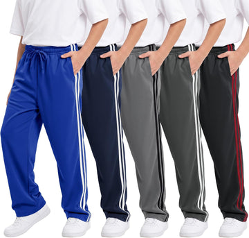 Boys Mesh Athletic Pants, 5 Pack