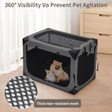 Dog Crates - 36 Inch Collapsible Soft Dog Crate, 3-Door Foldable Soft Kennel for Large Dogs