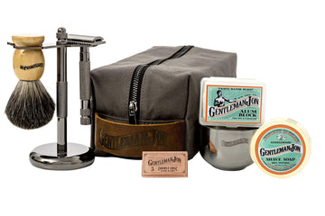 Deluxe Vintage Shaving Kit - 8pc Men's Safety Razor Gift Set