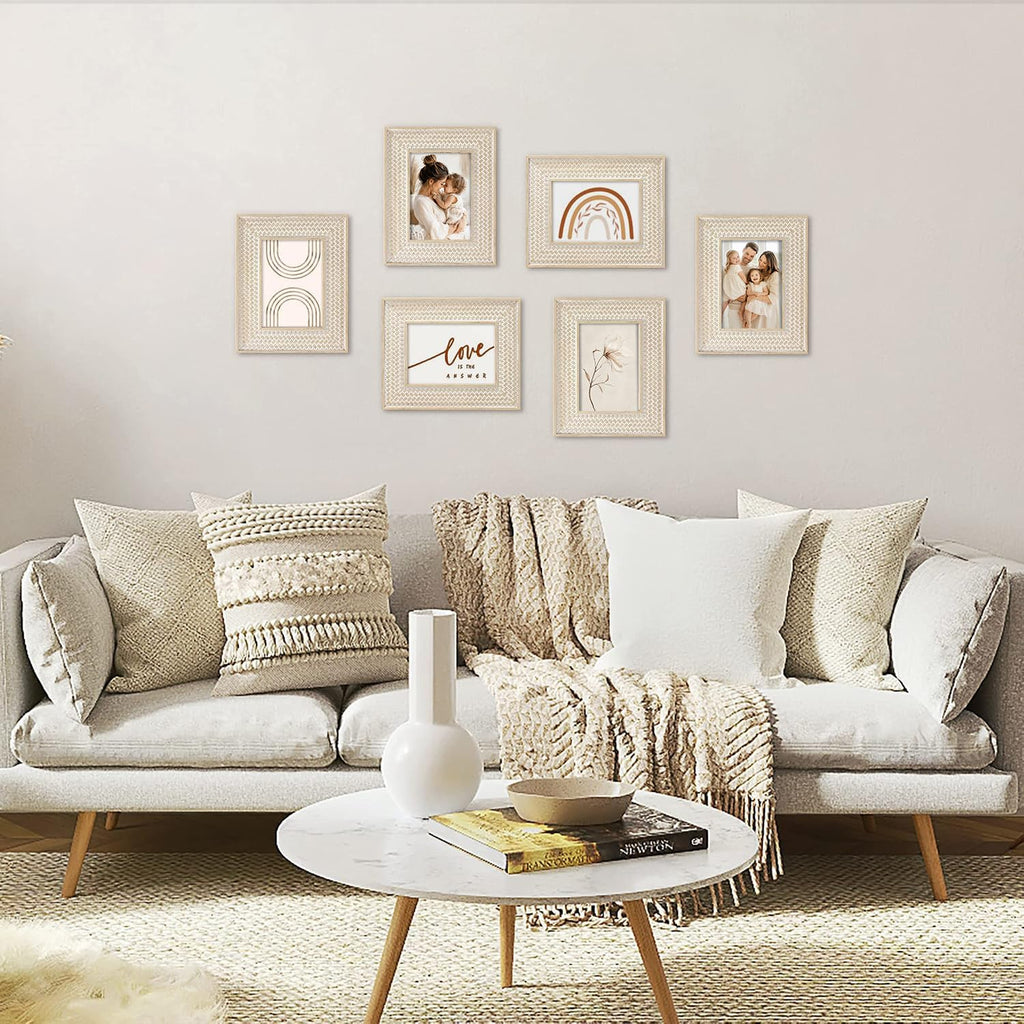 Boho 5x7 Picture Frame Woven Rattan Photo Frame
