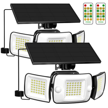 Solar Flood Lights Outdoor Waterproof Dual Motion Sensor