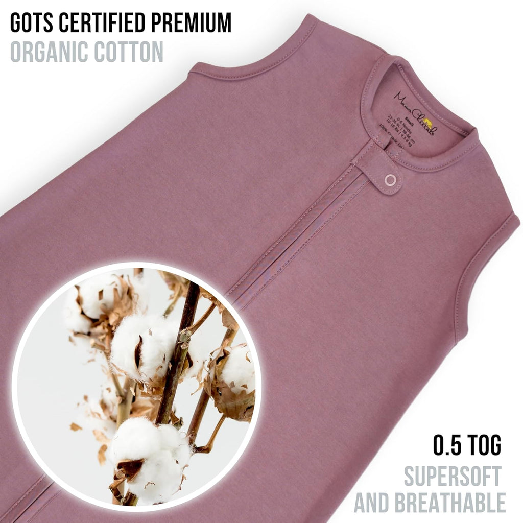 Cotton Baby Wearable Blanket 0.5 TOG Sleep Sack Pack