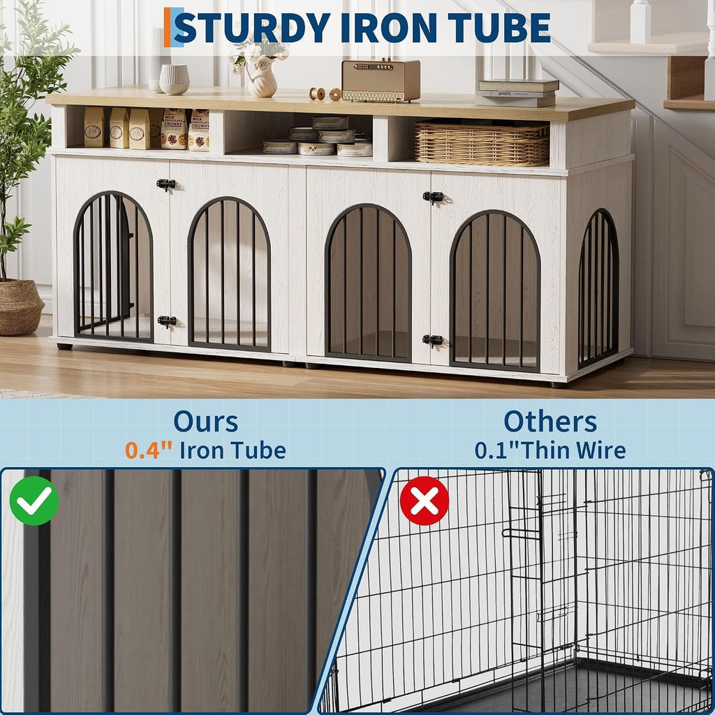 Double Dog Crate Furniture