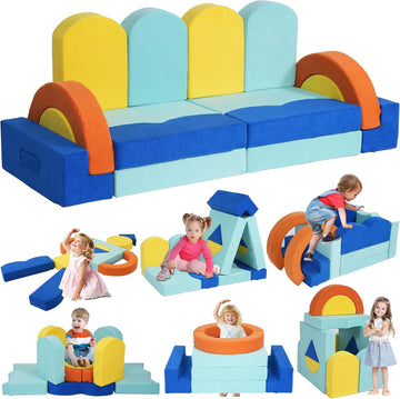 Piece Modular Kids Play Couch, Convertible Toddler Playroom Sofa