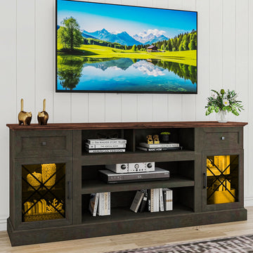 70 Inch TV Stands Farmhouse Entrainment Center