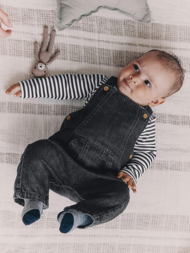 Baby Denim Dungarees and Bodysuit Set