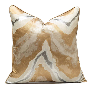 Usoway Gold Decorative Throw Pillow Covers, 18x18, Modern, Stylish, Unique, Decorative Cover Pillow Covers for