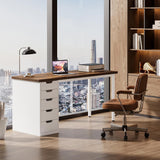 Modern Simple Computer Desk, 47 Inches PC Desk with 5 Reversible Drawers