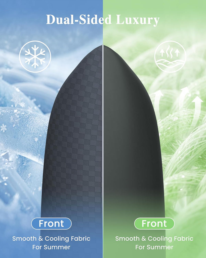 Cooling Body Pillow for Adults with Washable Pillowcase