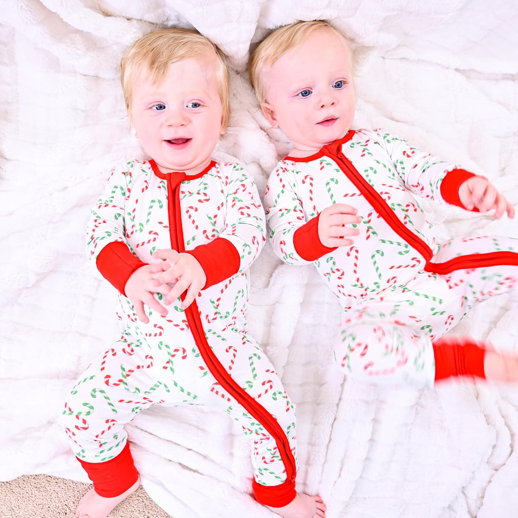 Pajamas,Viscose from Bamboo Zipper Sleepers for Boys Girls