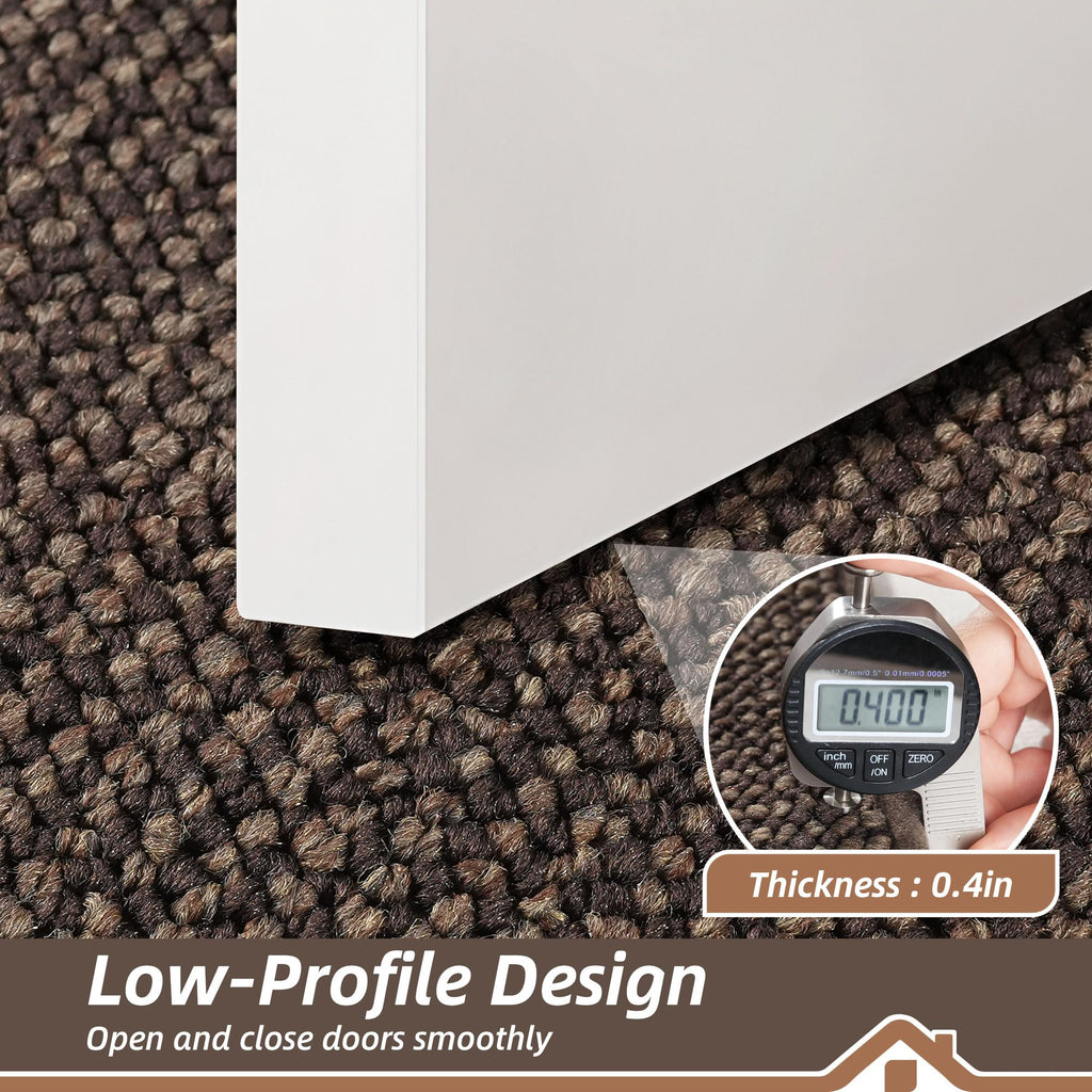 Dirt Trapper Door Mat 20" x 48", Non-Slip Washable Doormats, Mocha