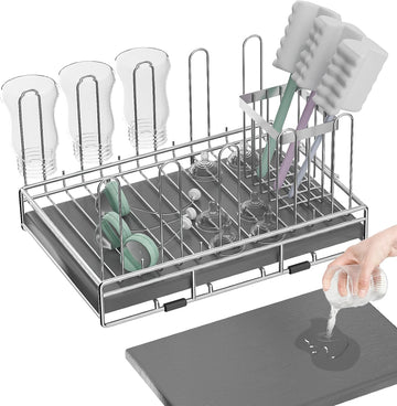 Baby Bottle Drying Rack Organizer Stainless Steel