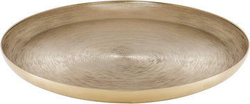 Stovring Mid-Century Tray, 16 Inch Diameter, Gold, Modern Tray for Serving, Storage, and Display