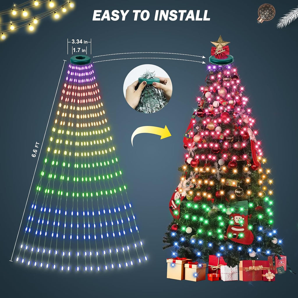 Smart Christmas Tree Lights 400 LED with APP & Remote Control