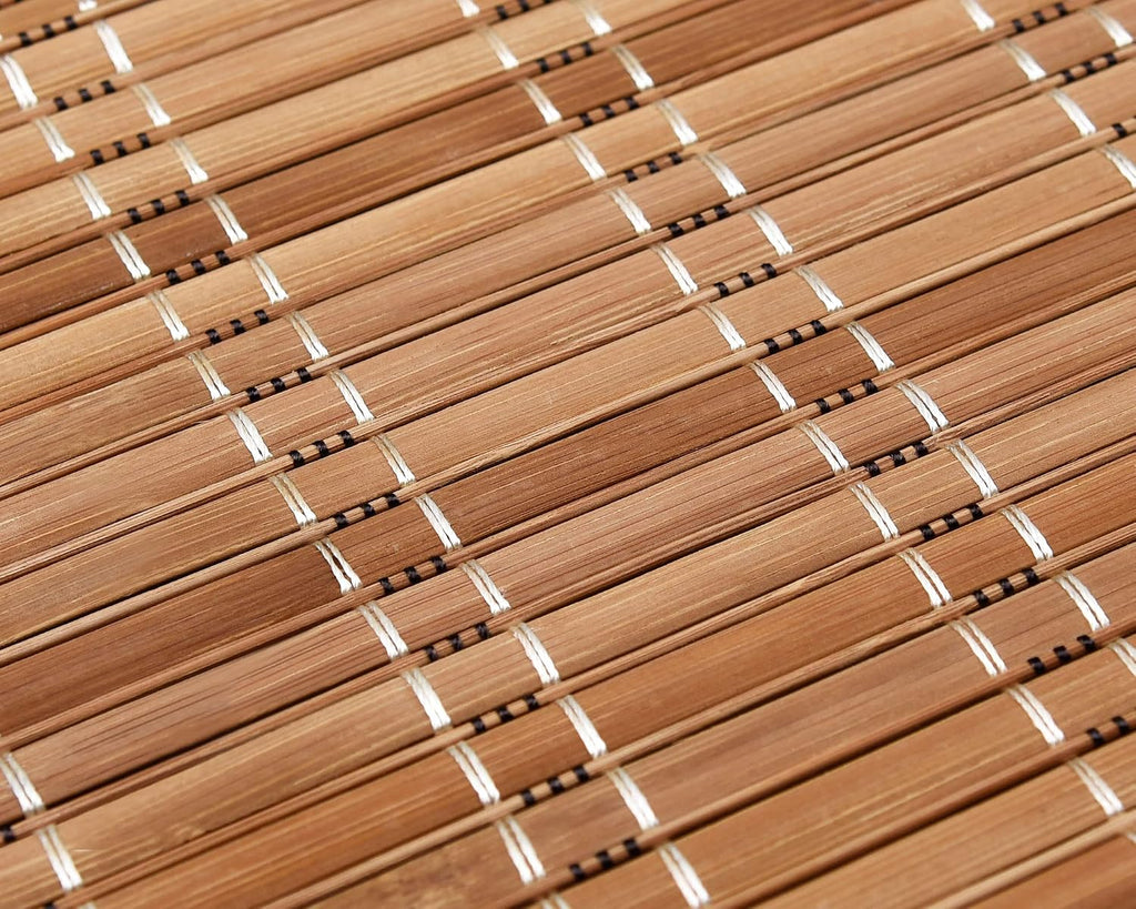 Cordless Bamboo Roman Shades for Windows, 23'' W x 60'' H | Natural Light Filtering Bamboo Window Blinds, Bamboo